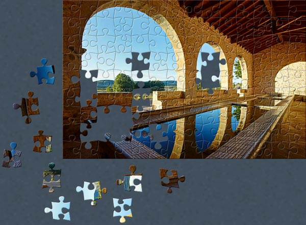 A Jigsaw Puzzle completed with BrainsBreaker