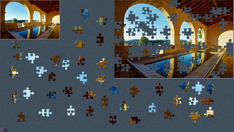 Floating Flowers Jigsaw Puzzle ongoing
